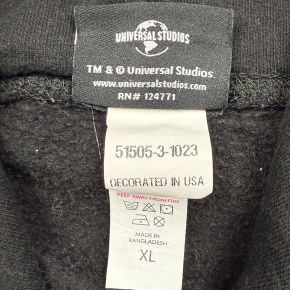 Marvel Spider Man Universal Studios Hoodie XL Black Embroidered - Picture 5 of 8